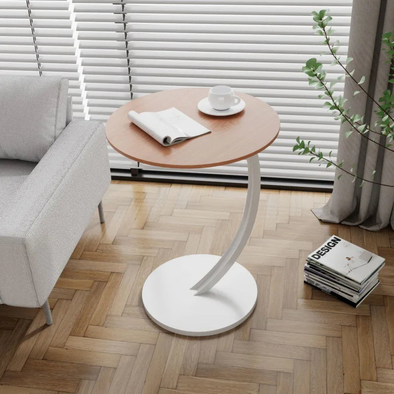 Reinforced Round Bedside Table with Compact Design | Versatile Side Table for Small Spaces 12
