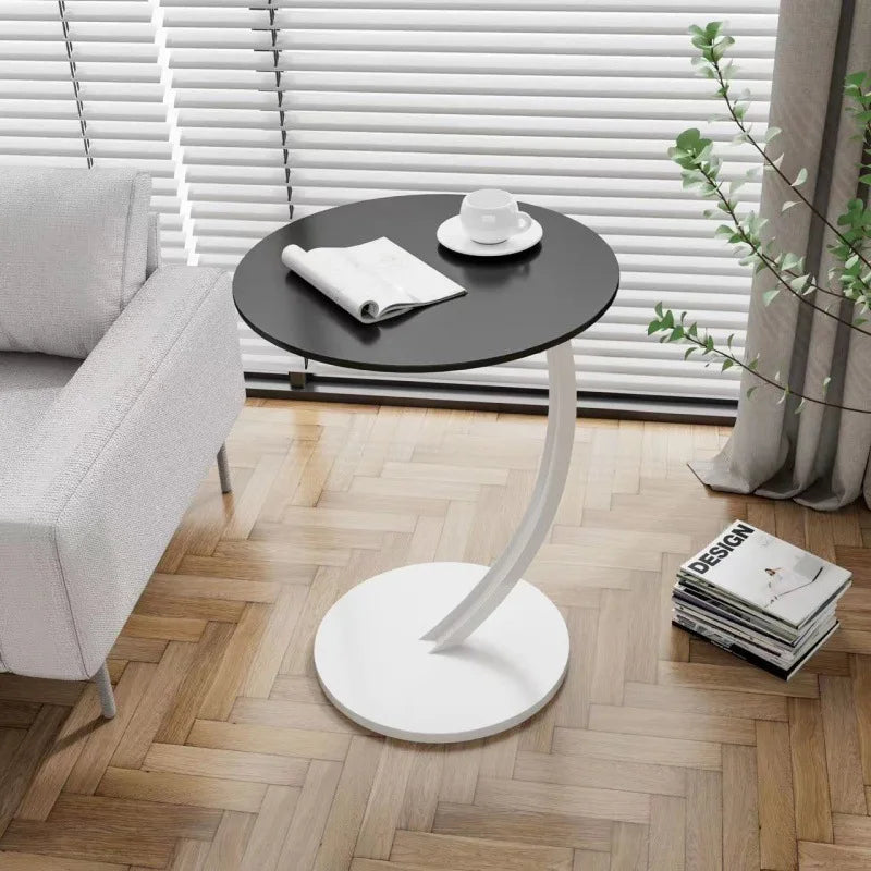 Reinforced Round Bedside Table with Compact Design | Versatile Side Table for Small Spaces 13
