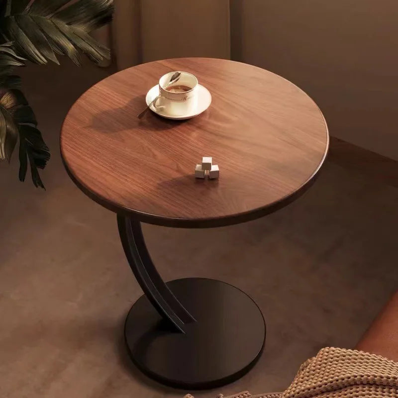 Reinforced Round Bedside Table with Compact Design | Versatile Side Table for Small Spaces 2