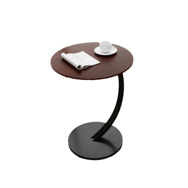 Reinforced Round Bedside Table with Compact Design | Versatile Side Table for Small Spaces 6