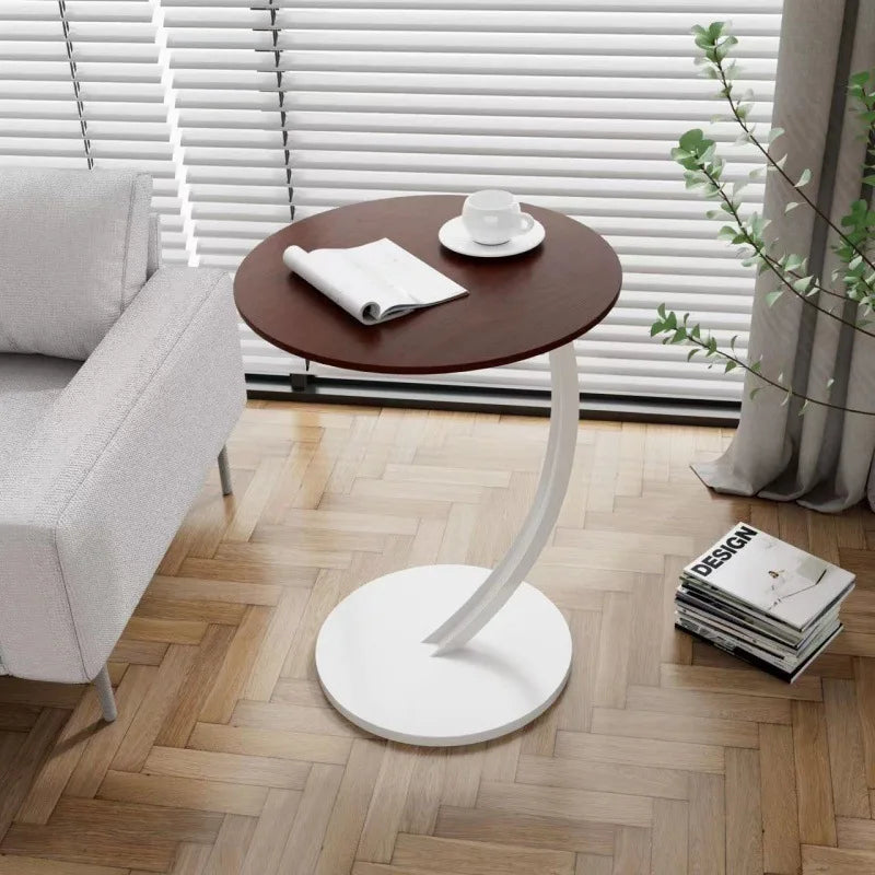 Reinforced Round Bedside Table with Compact Design | Versatile Side Table for Small Spaces 9