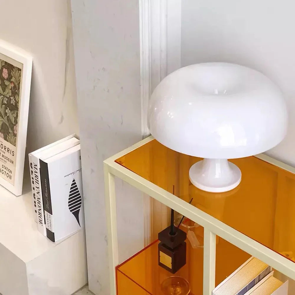 Retro Table Lamp | Charming Mushroom Design with Warm Glow | Cozy Lighting for Bedside or Desk 7