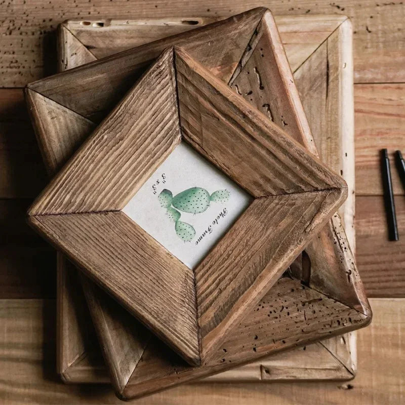 Rustic Wood Photo Frame Collection | Handmade Solid Pine Frame for Unique Décor 3