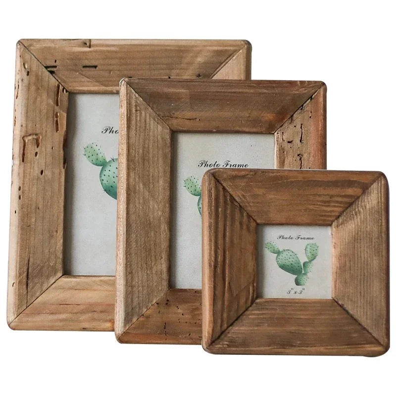 Rustic Wood Photo Frame Collection | Handmade Solid Pine Frame for Unique Décor 5