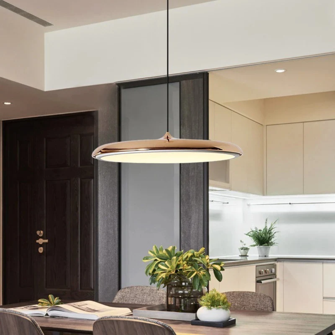 Scandinavian Design Pendant Light with Warm LED Glow | Adjustable Height for Cozy Kitchen Ambiance 1