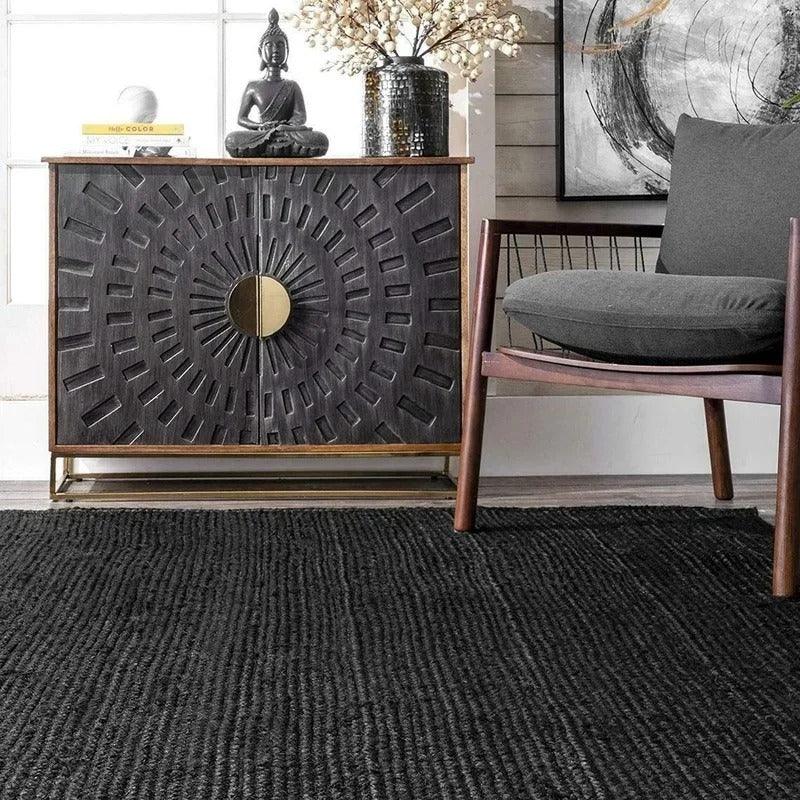 Sherah Collection | Handwoven Jute Rug with Eco-Friendly Design | Versatile Natural Rug for Modern and Bohemian Interiors 2