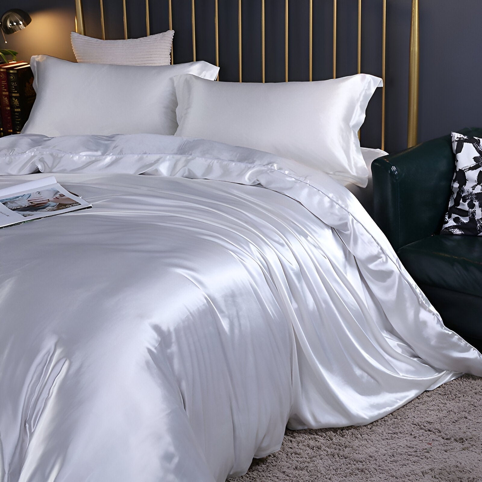 Silk Duvet Cover Set with Cooling Comfort | Breathable Luxury for All Seasons 11