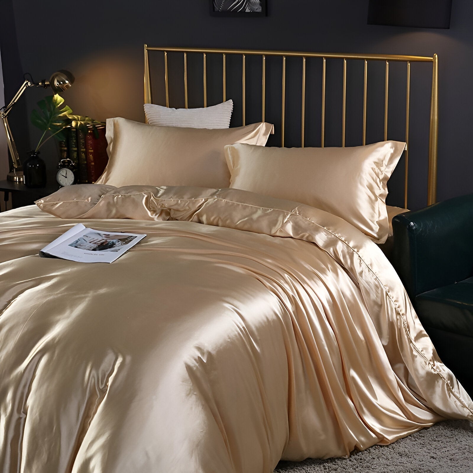 Silk Duvet Cover Set with Cooling Comfort | Breathable Luxury for All Seasons 8