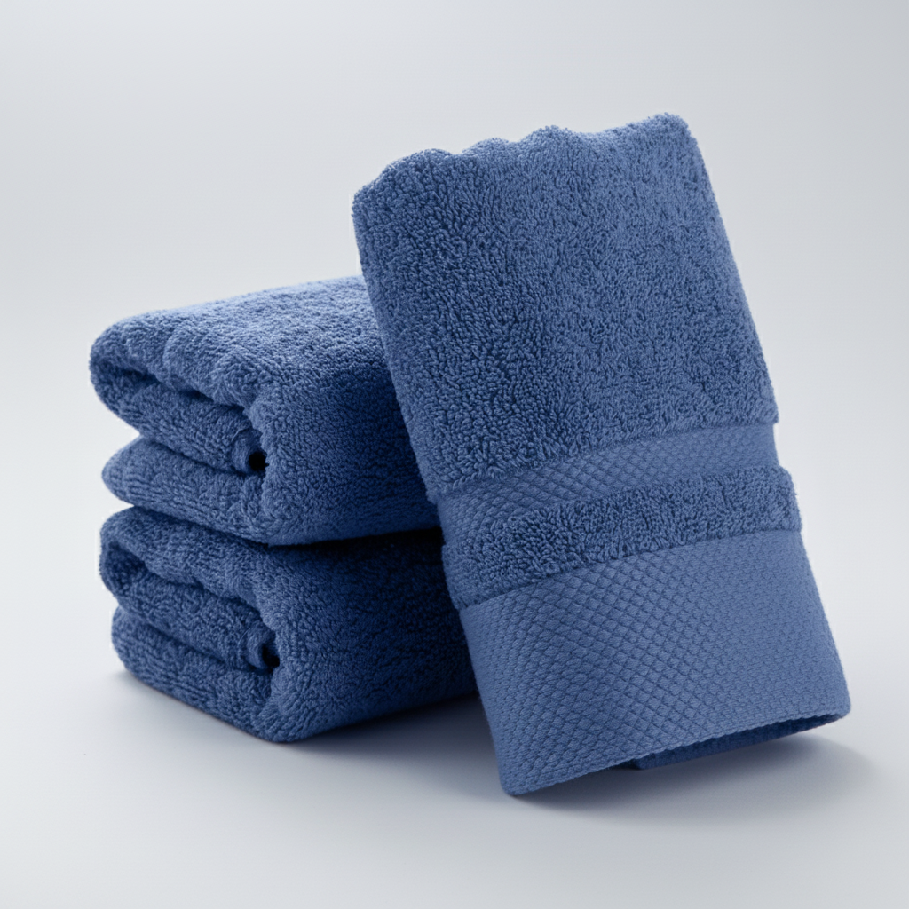 Soft Cotton Blend Bath Towels with Quick Absorbency | Elegant Striped Design for Luxurious Drying 4