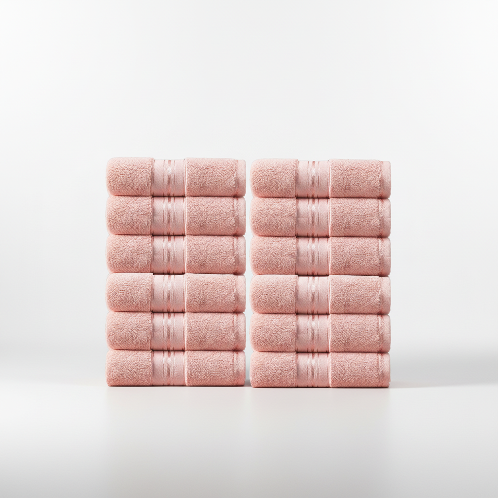 Soft Terry Towels Set | High Absorbency & Elegant Striped Design for Luxurious Comfort 0