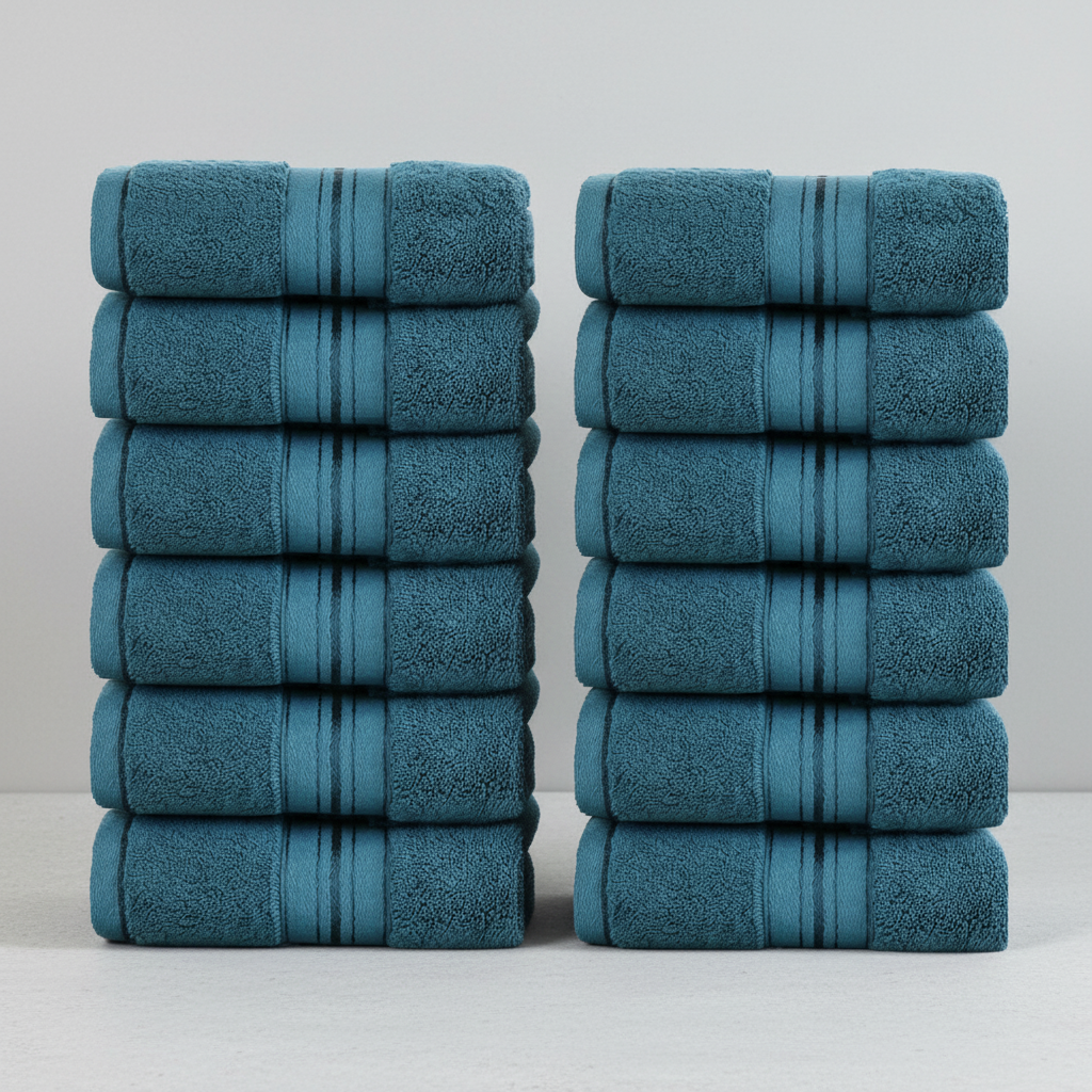 Soft Terry Towels Set | High Absorbency & Elegant Striped Design for Luxurious Comfort 5