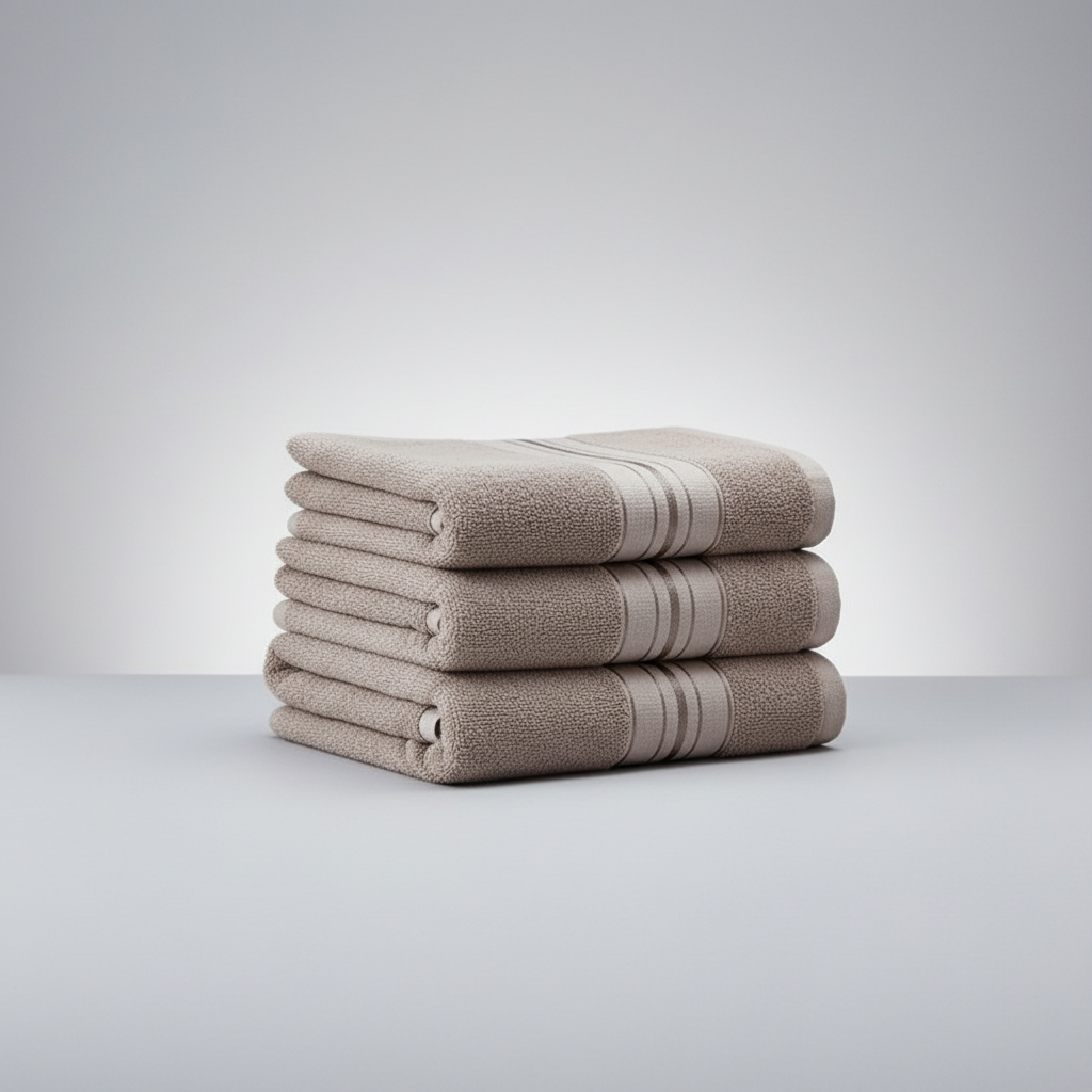 Soft Terry Towels Set | High Absorbency & Elegant Striped Design for Luxurious Comfort 8