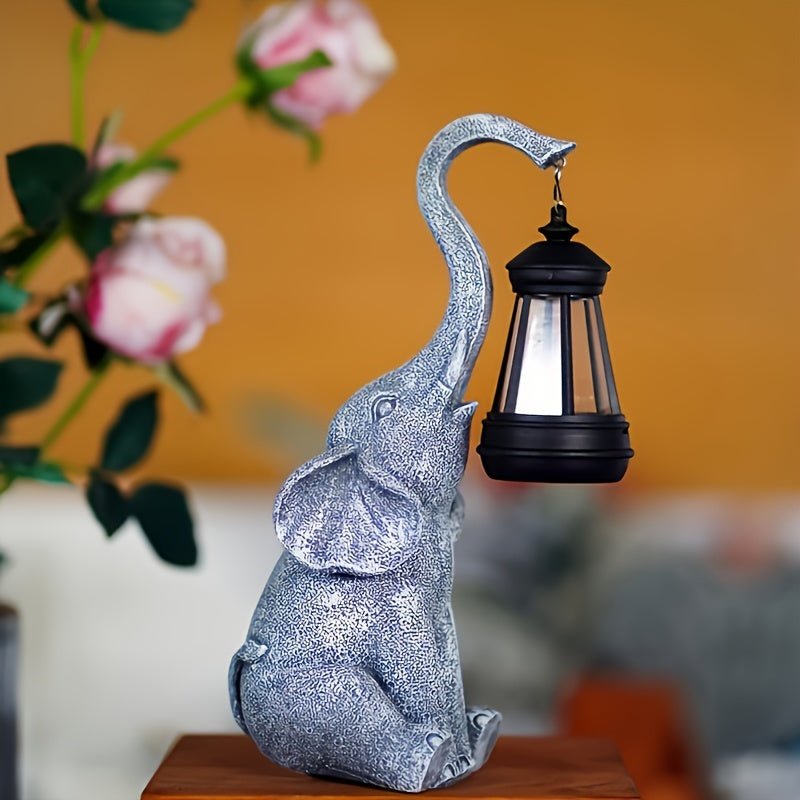 Solar Garden Lights | Decorative Elephant Outdoor Light with Automatic Dusk Sensor | Unique Accent for Enchanting Ambience 2