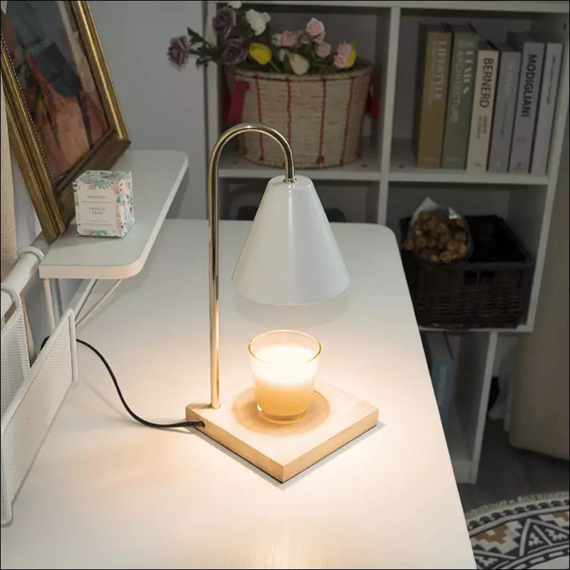 Sophia | Candle Warmer Lamp with Dimmable Light & Timer Function | Elegant Home Decor for Cozy Ambiance 0