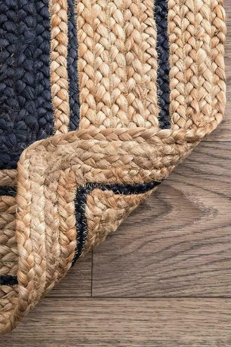 Striped Jute Runner Rug | Eco-Friendly Design for Hallways & Home Decor 3