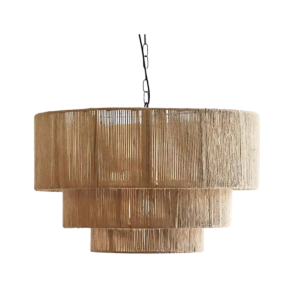 Tahiti Drift | Rattan Pendant Light with Handcrafted Design | Boho Pendant Lighting for Warm Ambiance 4