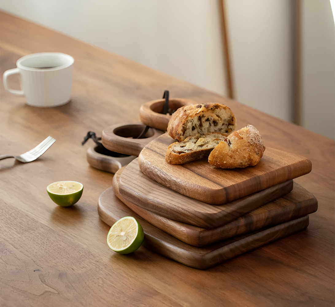 Walnut Wood Cutting Board Set | Durable Design for Versatile Kitchen Use 4