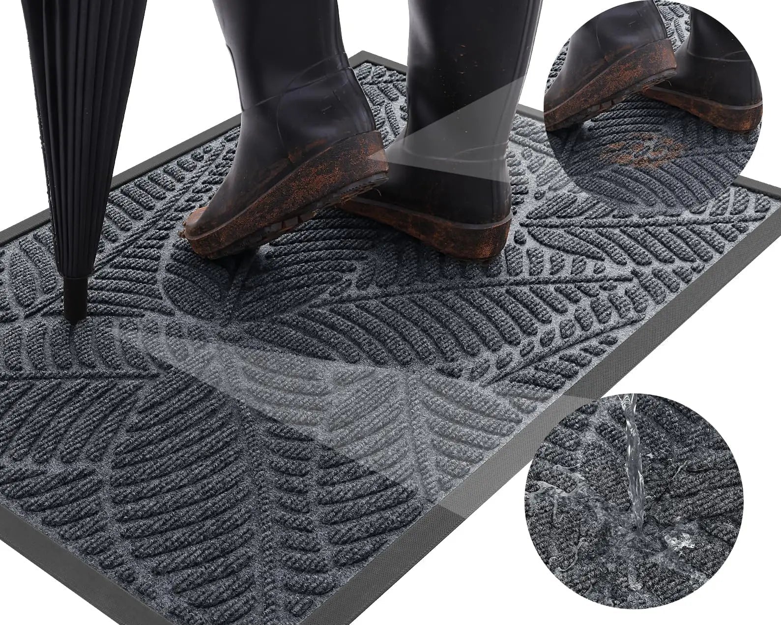 Waterproof Rubber Doormat | Non-Slip Design for Indoor & Outdoor Use 4