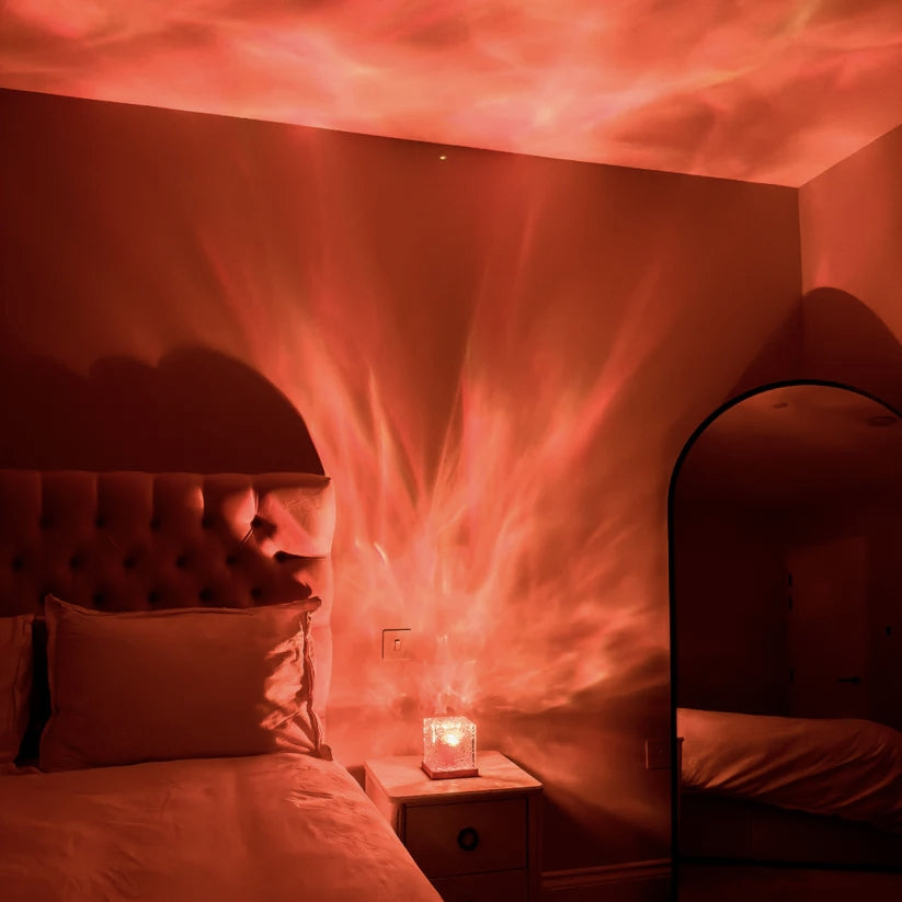 WaveLoom | LED Table Lamp Projector with Hypnotic Wave Effect | Compact Design for Instant Relaxation 3