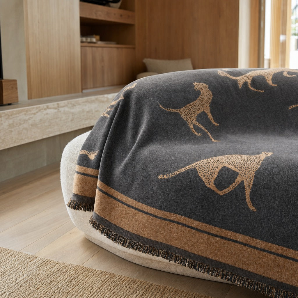 Cheetah Print Anti-Pilling Sofa Cover