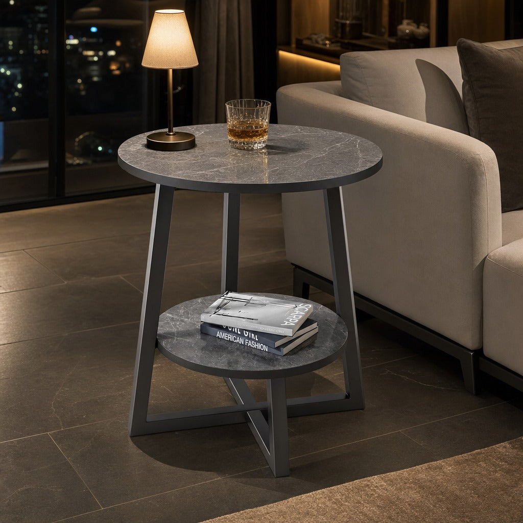 Aralynae Two-Tier Side Table