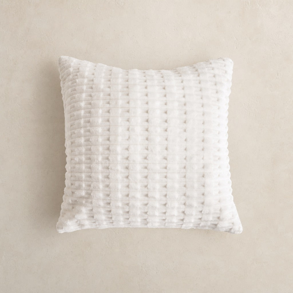 Fur Pillow Cover Set (2-Piece) with Hidden Zipper