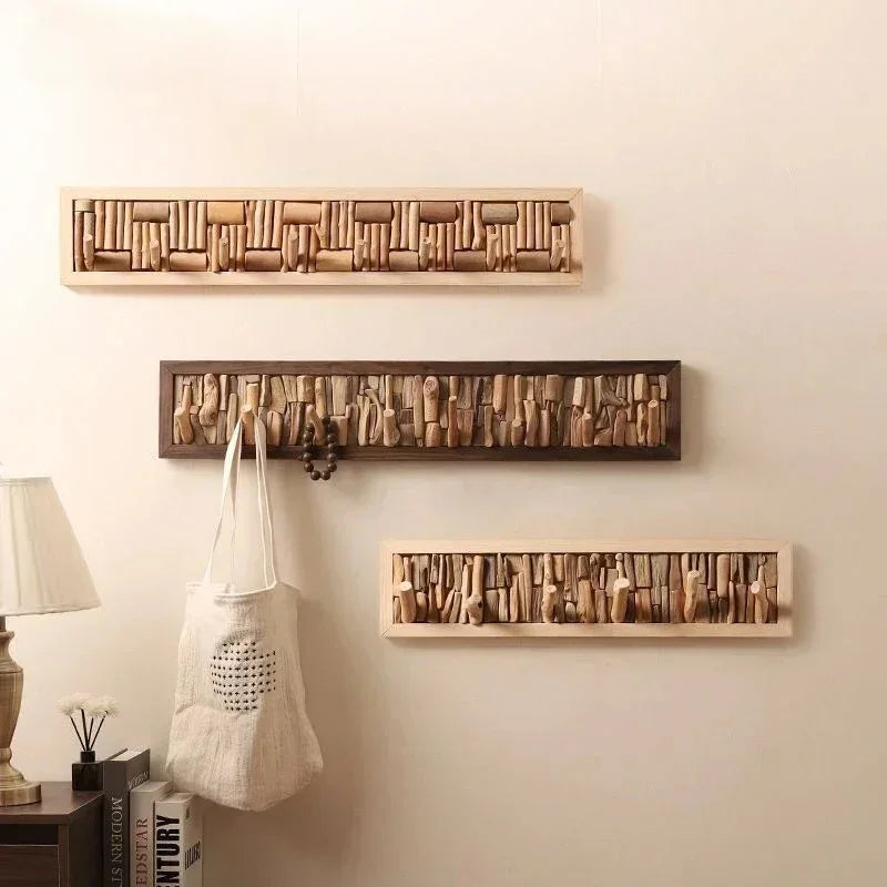 Wooden Wall Mounted Coat Rack with Durable Hooks | Stylish Design for Organized Entryways 1