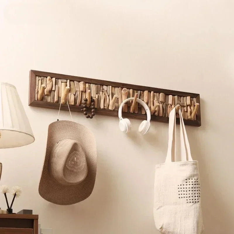 Wooden Wall Mounted Coat Rack with Durable Hooks | Stylish Design for Organized Entryways 3