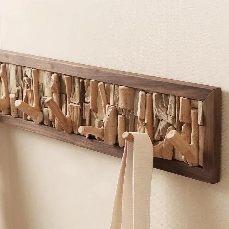 Wooden Wall Mounted Coat Rack with Durable Hooks | Stylish Design for Organized Entryways 5
