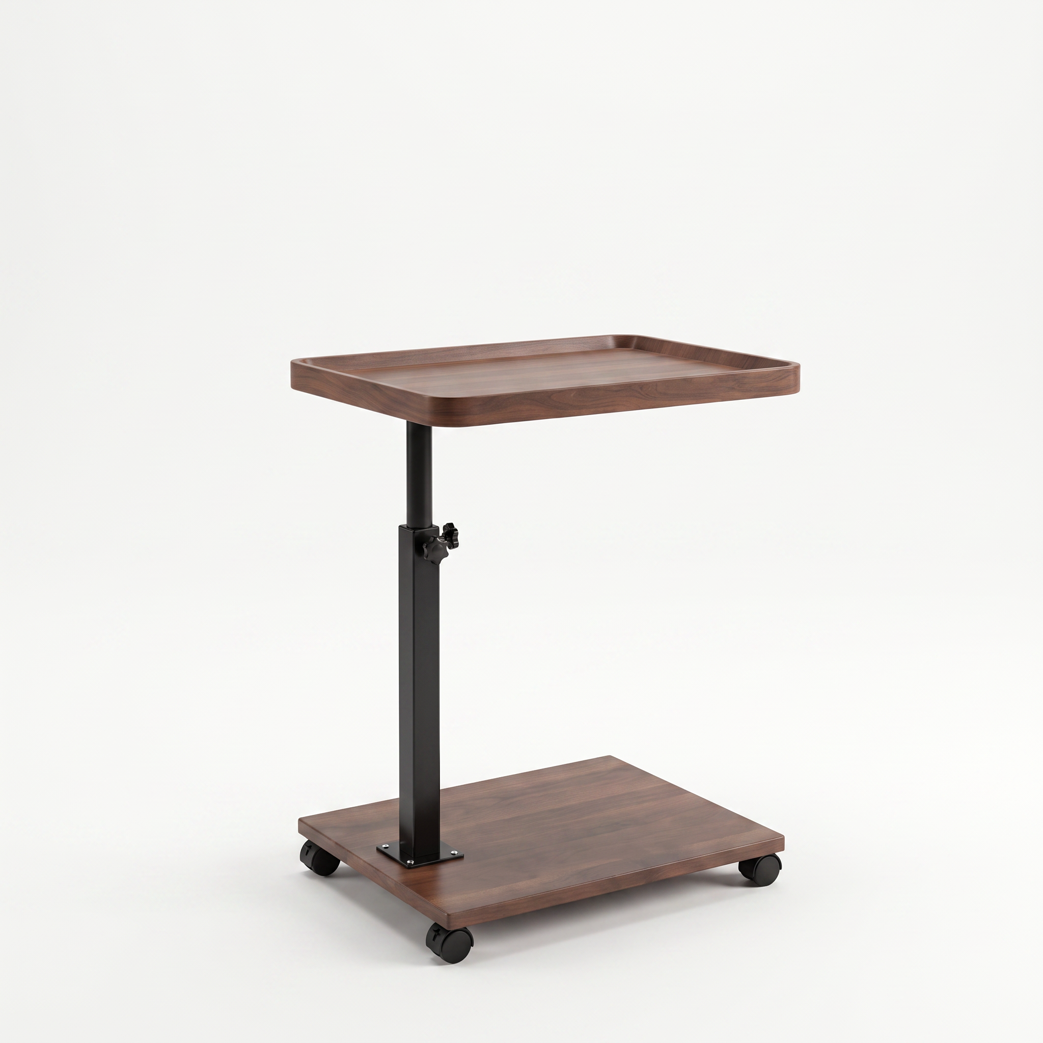 Arnie mobile rolling laptop workstation on a white background