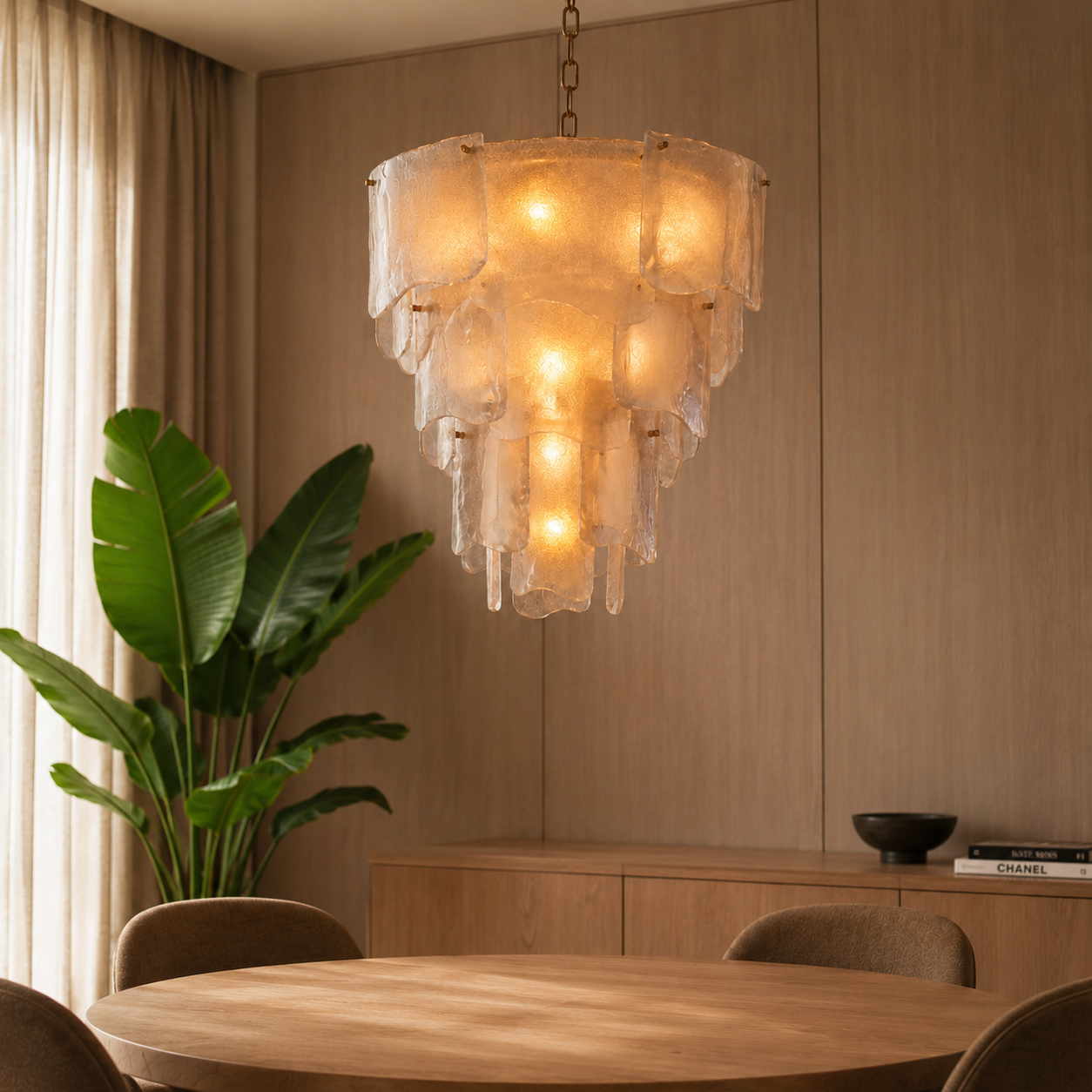 Aziz Glass Chandelier
