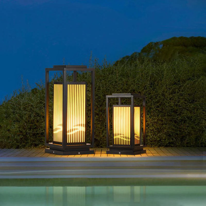 Ballina Outdoor Lantern - slatted LED garden path light - product image 2