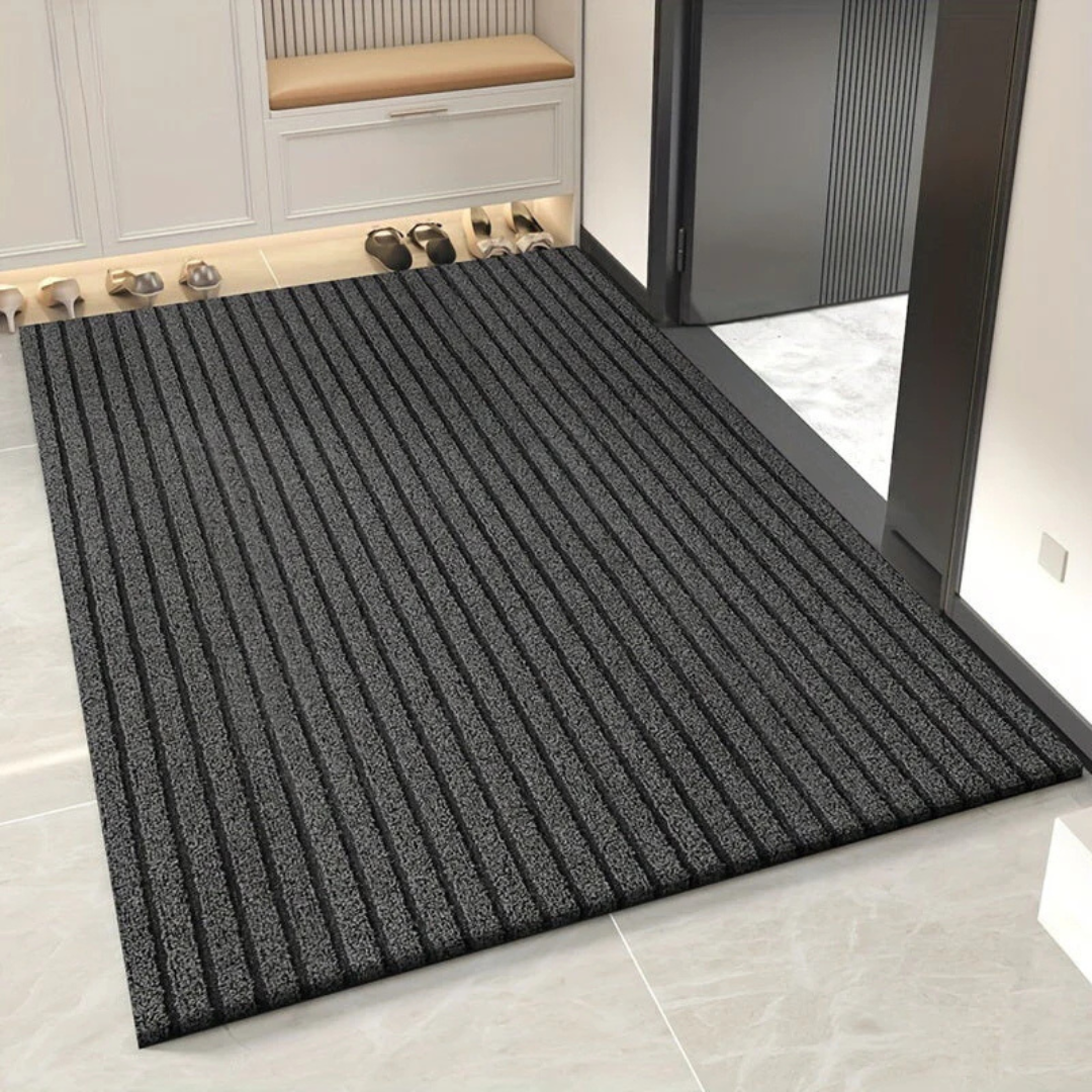 Brinley Weatherproof PVC Doormat showcasing its weatherproof PVC construction, alternate colour option