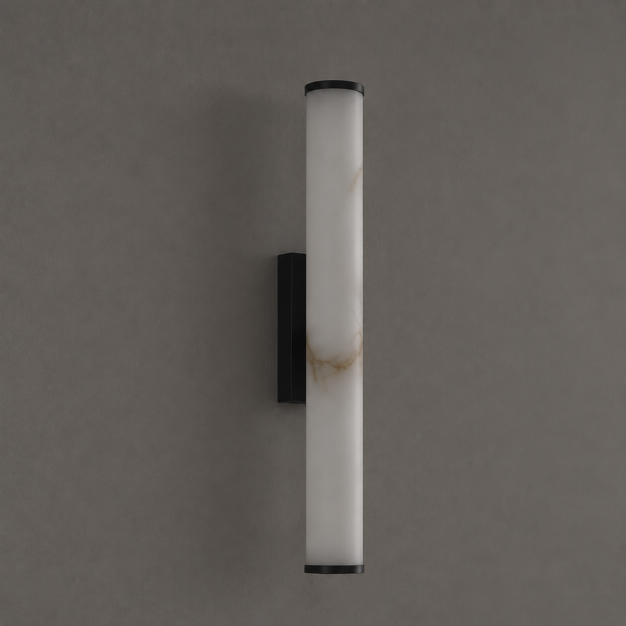 Bungan marble wall light in Black hardware finish