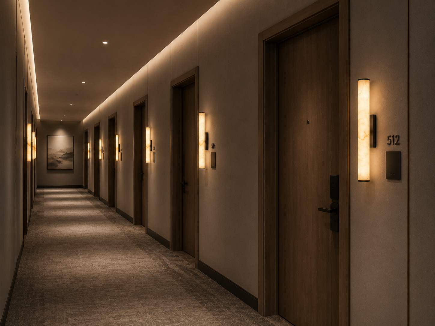 Bungan marble wall light in Gold hardware finish