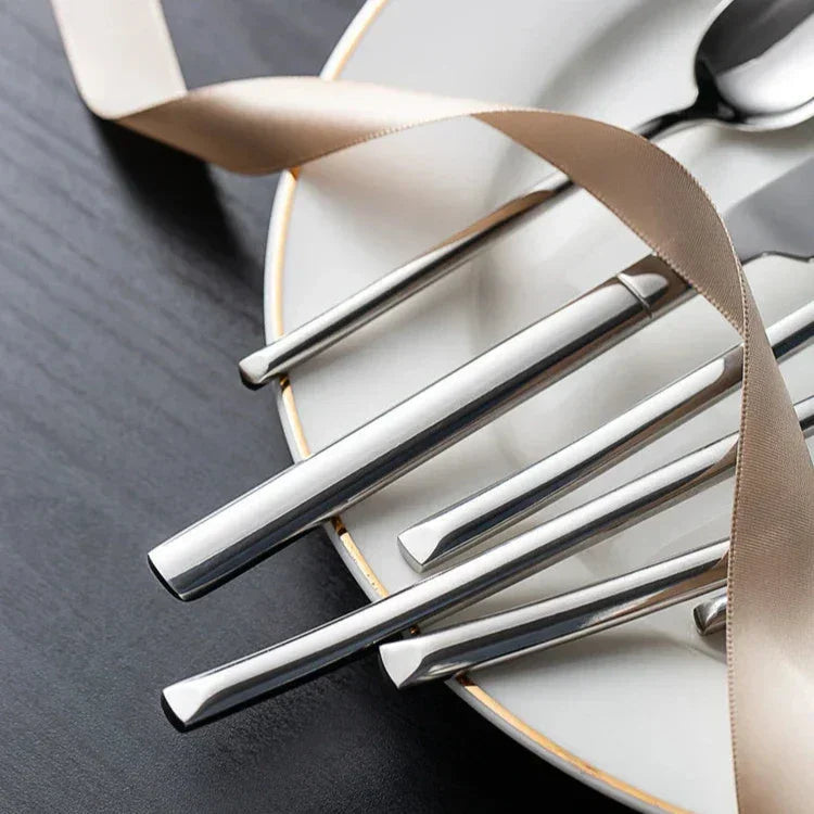 Catalina Cutlery Set laid out showing all 24 pieces