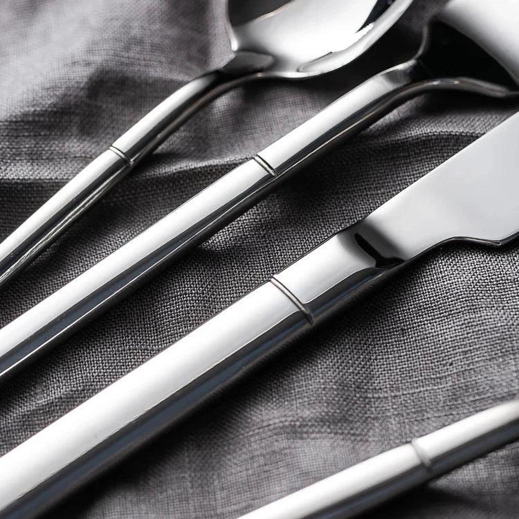 Catalina Cutlery Set styled for a dinner party