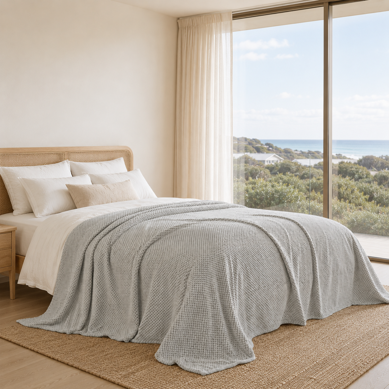 Denham Fleece Blanket in ultra-soft microfibre