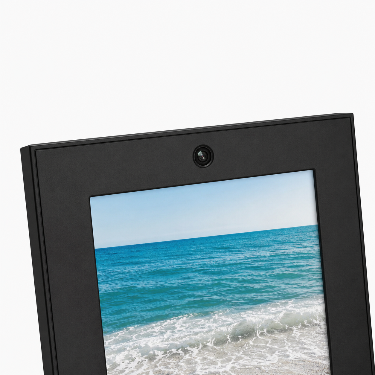 Close-up of the Digital Picture Frame's discreet built-in camera