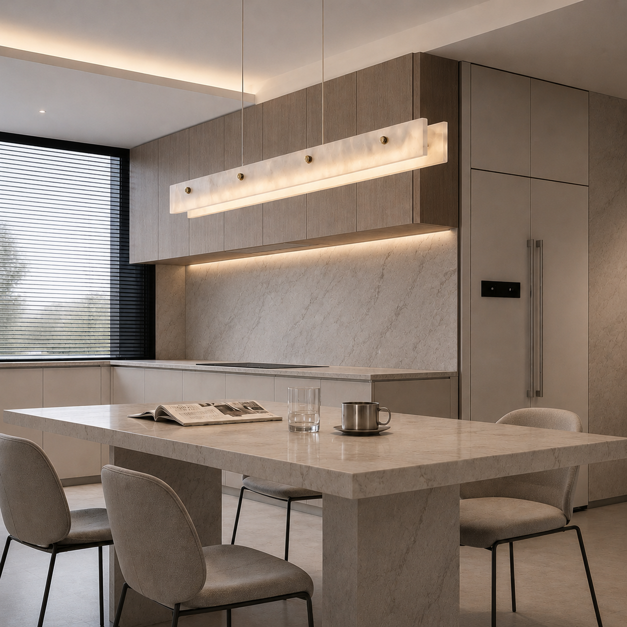 Florence Linear Marble Pendant Light