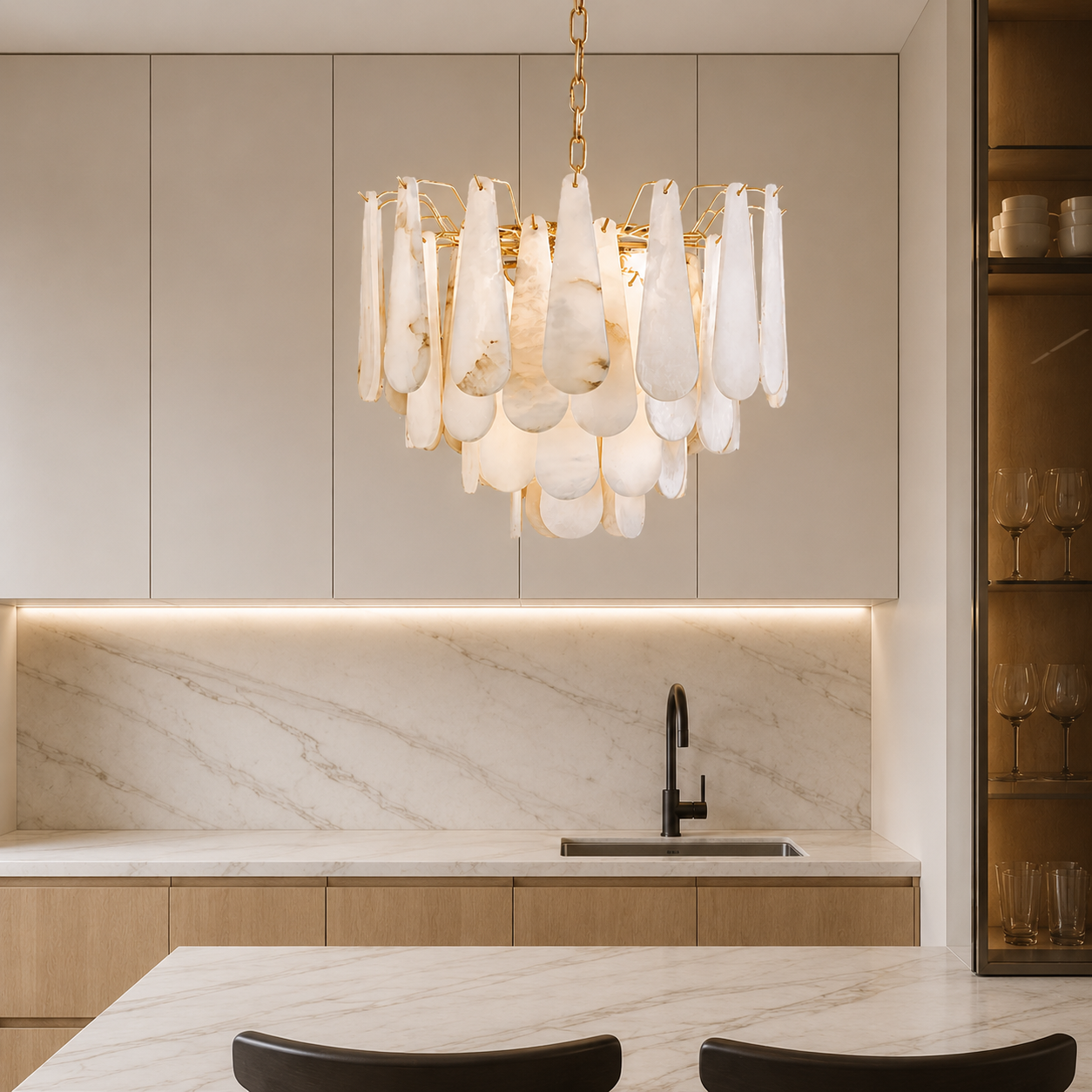 Halo Marble Chandelier