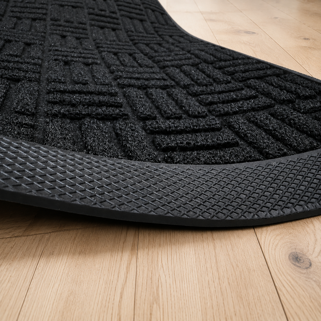 Hollis Non-Slip Entryway Doormat showcasing its durable polypropylene design, alternate colour option