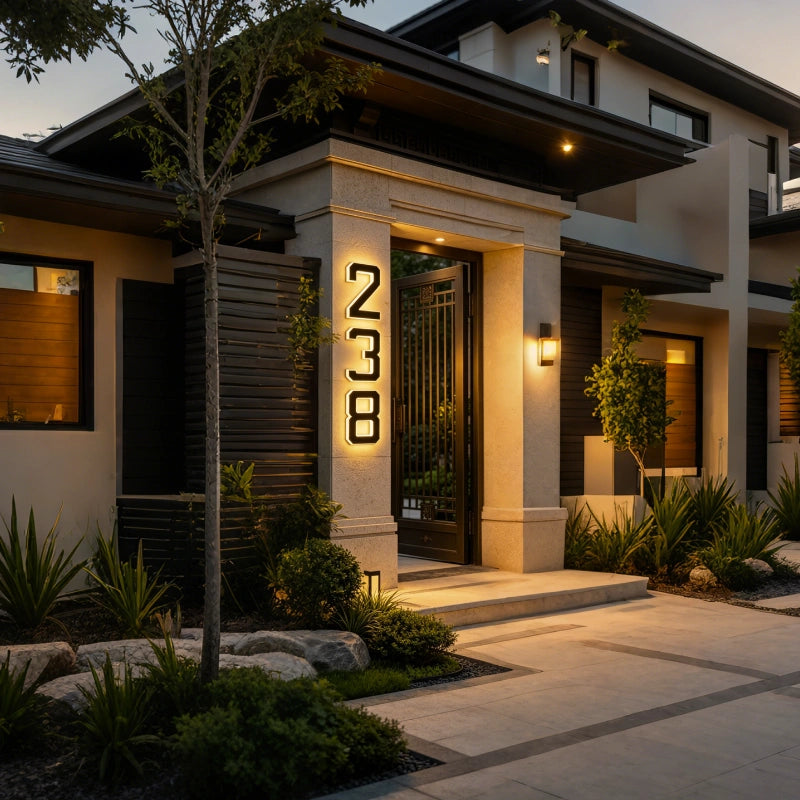 Home Solar House Numbers - illuminated LED address numbers and letters - product image 1
