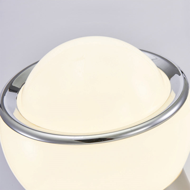 Jayla Bauhaus table lamp showing the rotary knob switch and steel stem detail