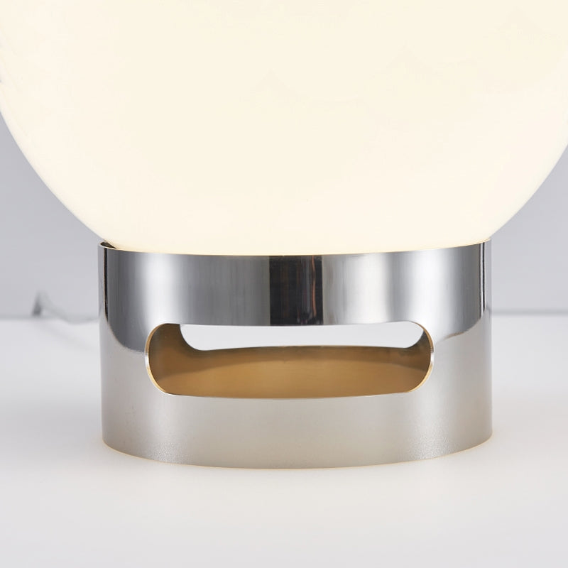 Jayla Bauhaus table lamp colour range in red, white and orange opal glass