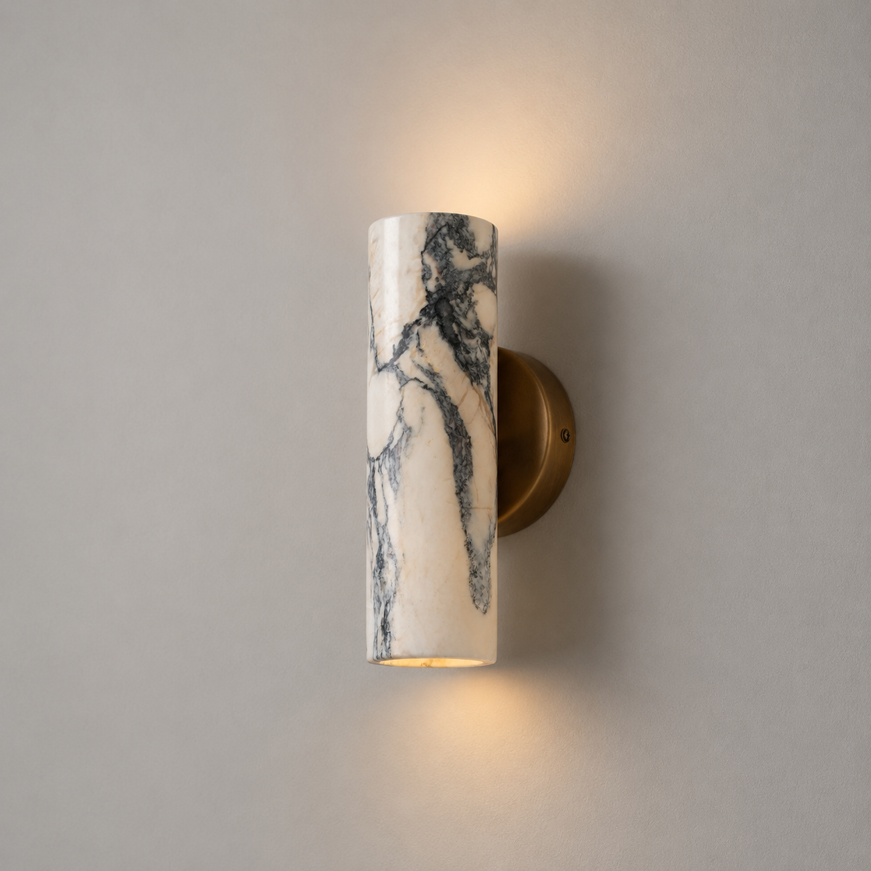 Kyst marble wall light dimensions diagram