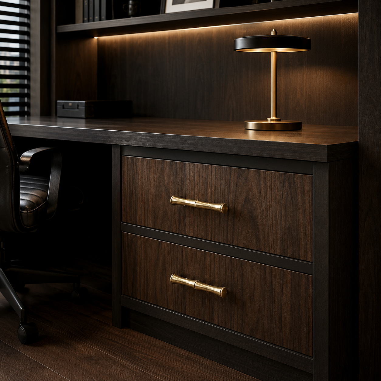 Lucia Antique Brass Cabinet Handle featuring a solid brass drawer pull with a tapered design