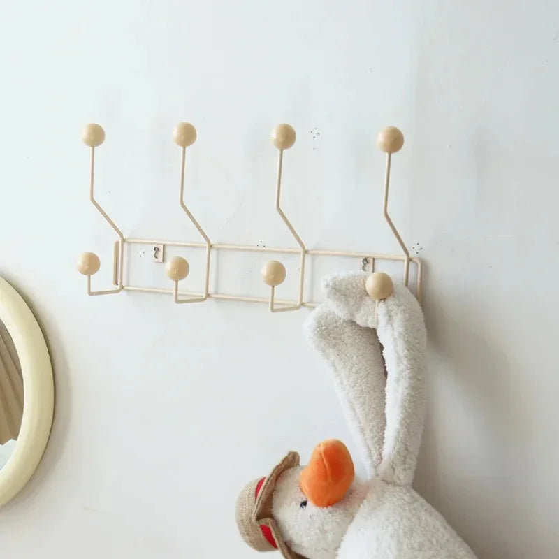 Newi Iron Wall Coat Rack in the 6-hook size