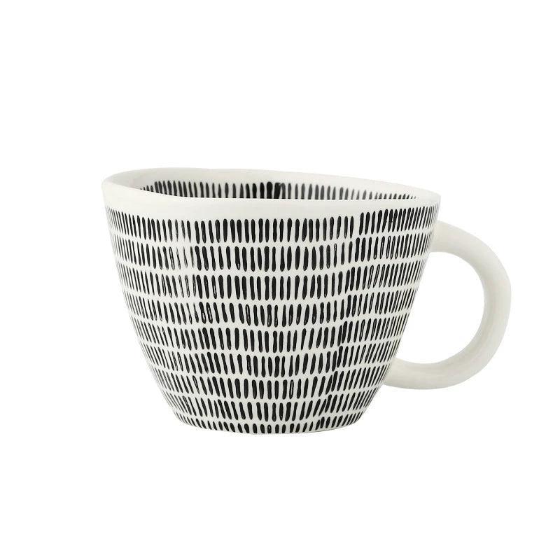 Noren Handcrafted Ceramic Coffee Cup styled in a modern kitchen
