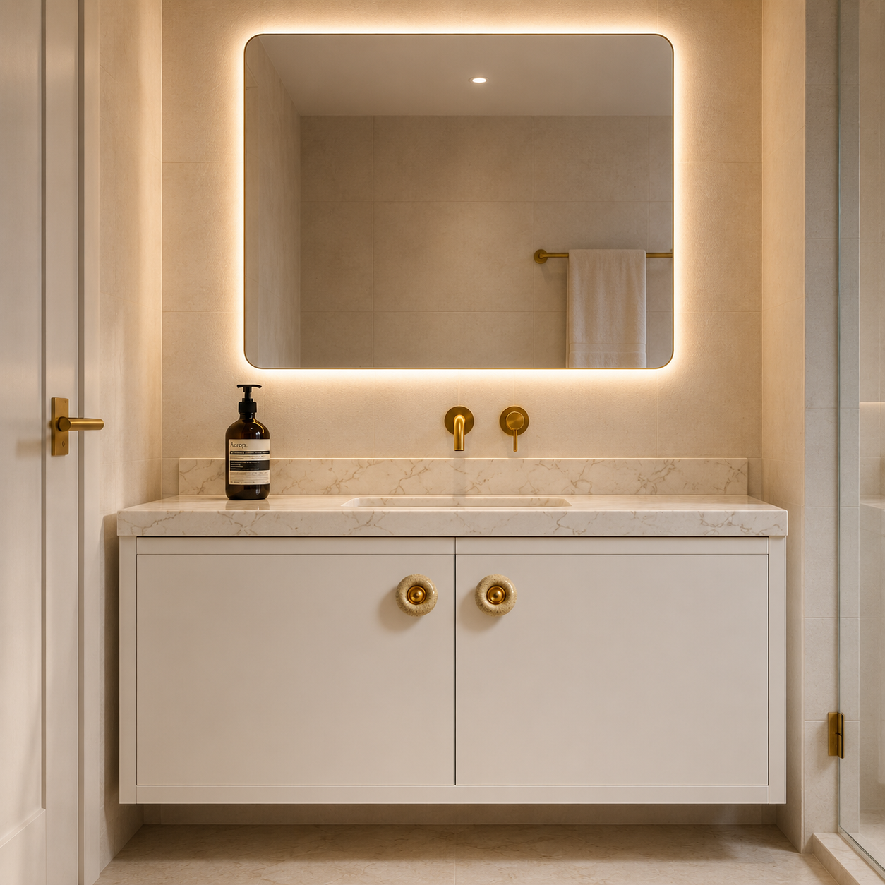 Pauline Ceramic Cabinet Knob shown in full product view